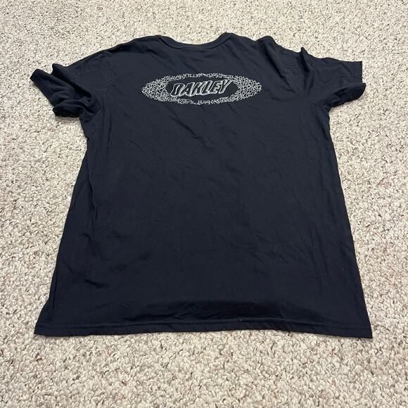 Oakley Short Sleeve Graphic Tee Black Sz M Cotton Casual - Picture 5 of 6